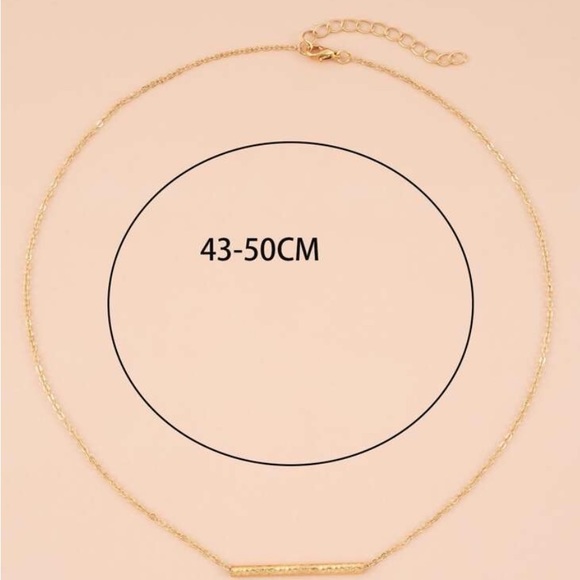 Balance Bar Necklace. Geometric - Picture 4 of 4